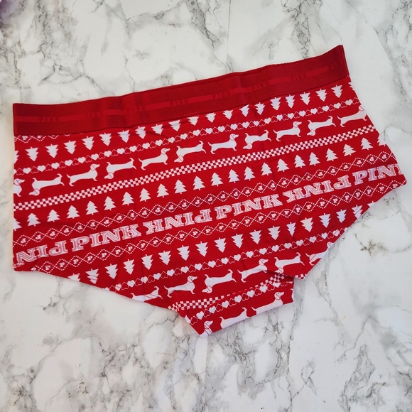 PINK VS CHRISTMAS PANTY UNDERWEAR Shortie HOLIDAYS - Picture 4 of 5